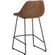 Mccoy 36.25 inch November Grey / Cinnamon Brown Counter Stool